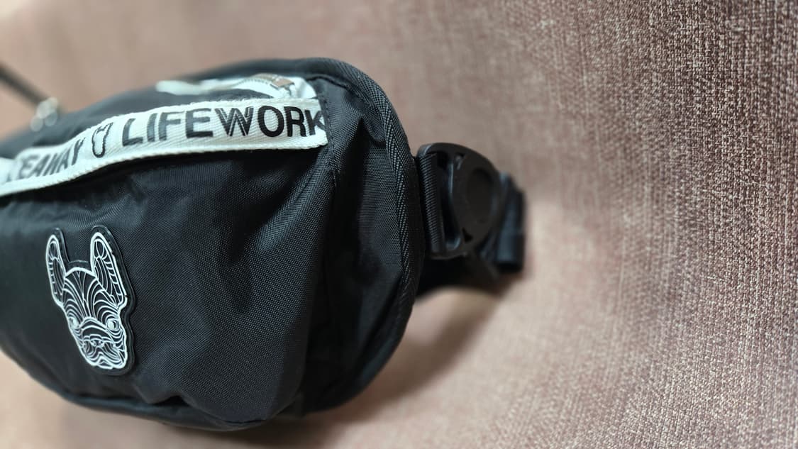 라이프워크 블랙 힙색 강아지 패치 상품이미지3