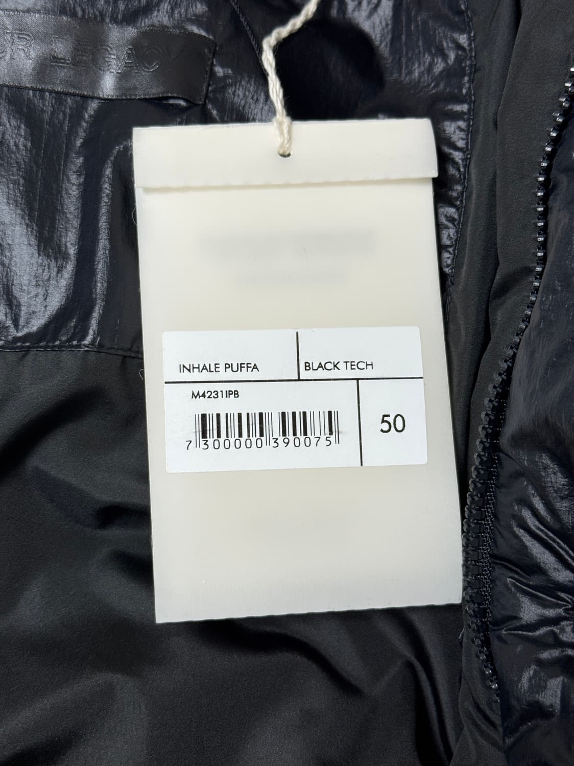 아워레가시 인헤일 푸퍼 패딩 자켓 블랙 상품이미지3