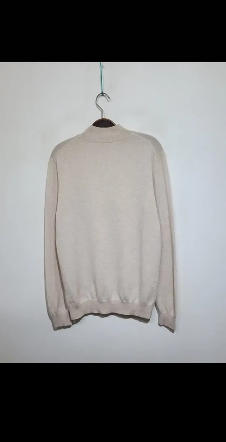 (L) 반목 캐시미어 니트 무지 반폴라 스웨터  상품이미지5