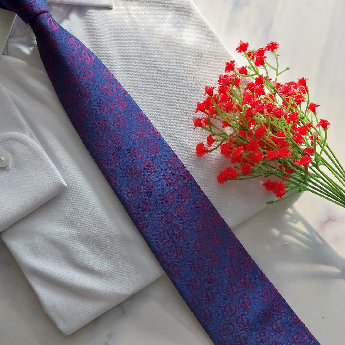 듀퐁 실크 퍼플 로고 자카드 슬림 넥타이 8cm A+등급 K1487
 상품이미지8