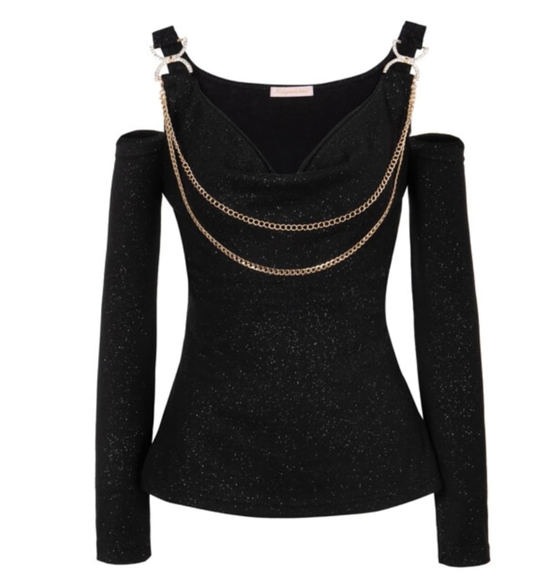 베이비메탈클럽 샤이니 돌 탑 블랙 상품이미지1