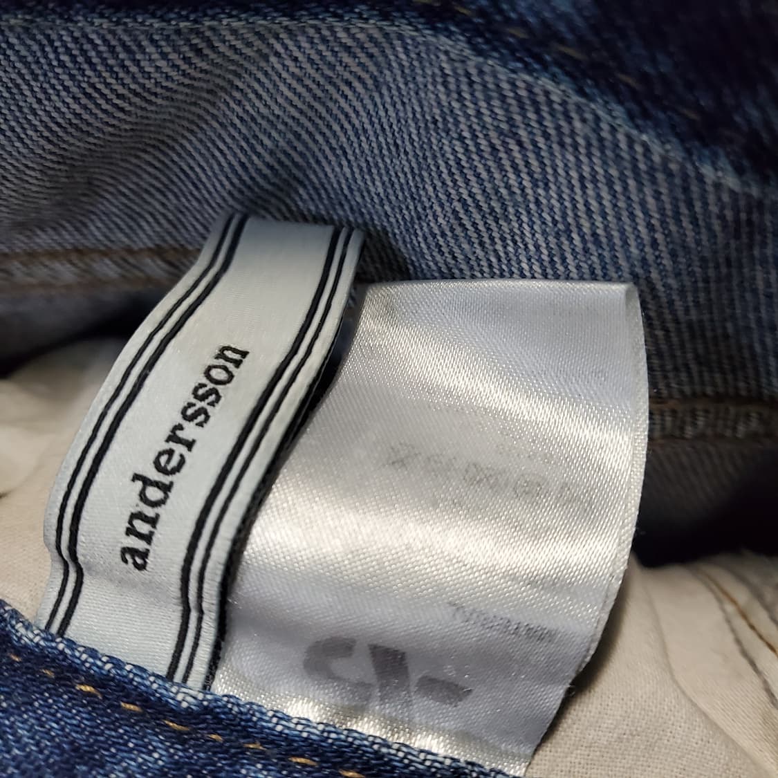 앤더슨벨 데님 와이드 팬츠 청바지  상품이미지5