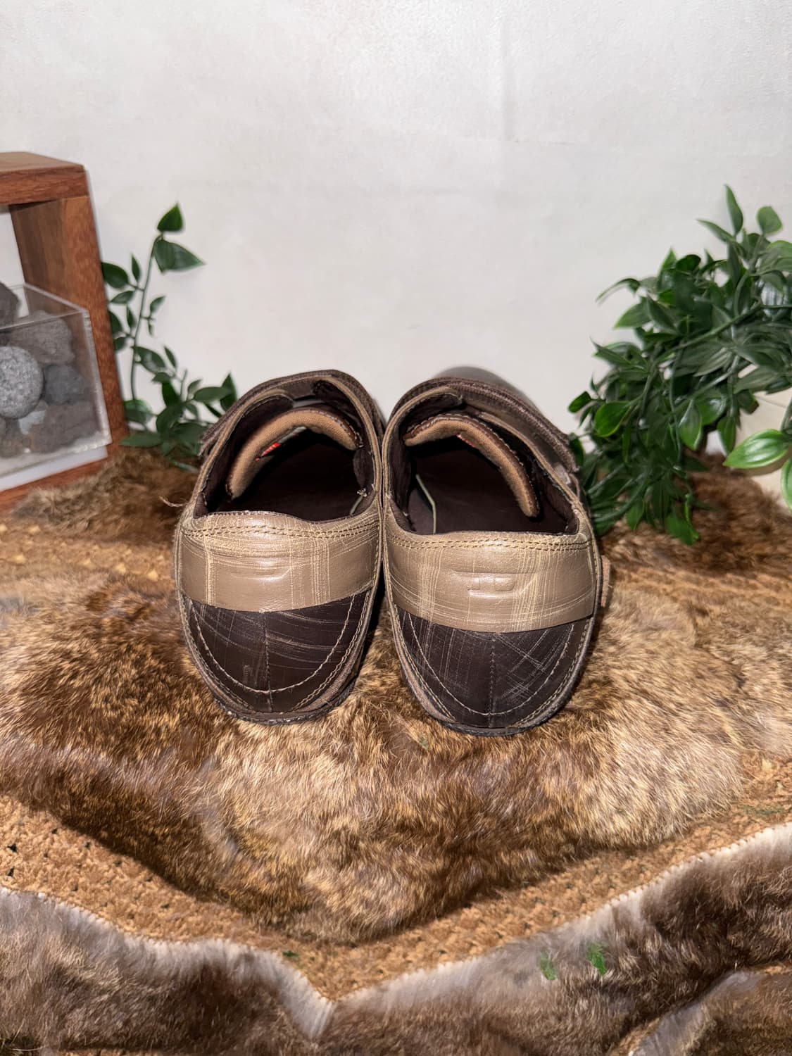 DIESEL leather strap rubber sole loafers 상품이미지4