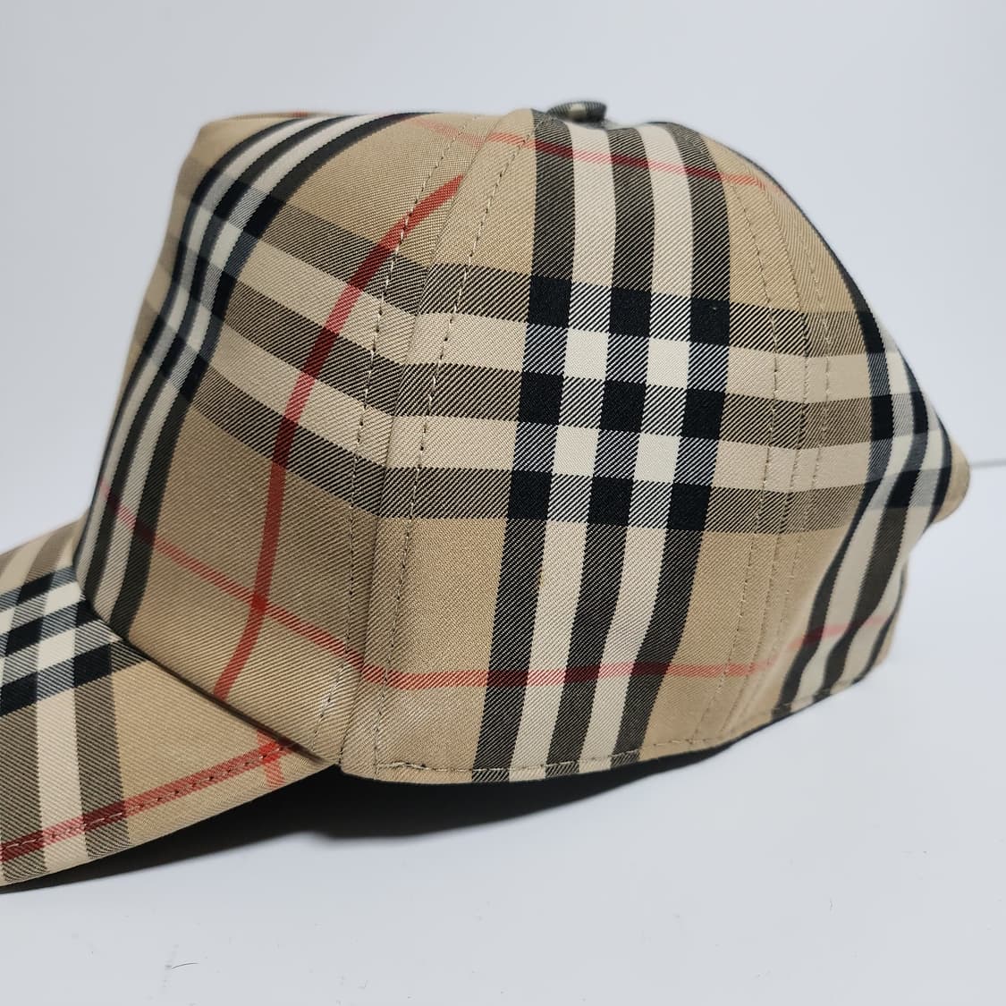 [M] 버버리 체크 러브 볼캡 모자 8037789  상품이미지3