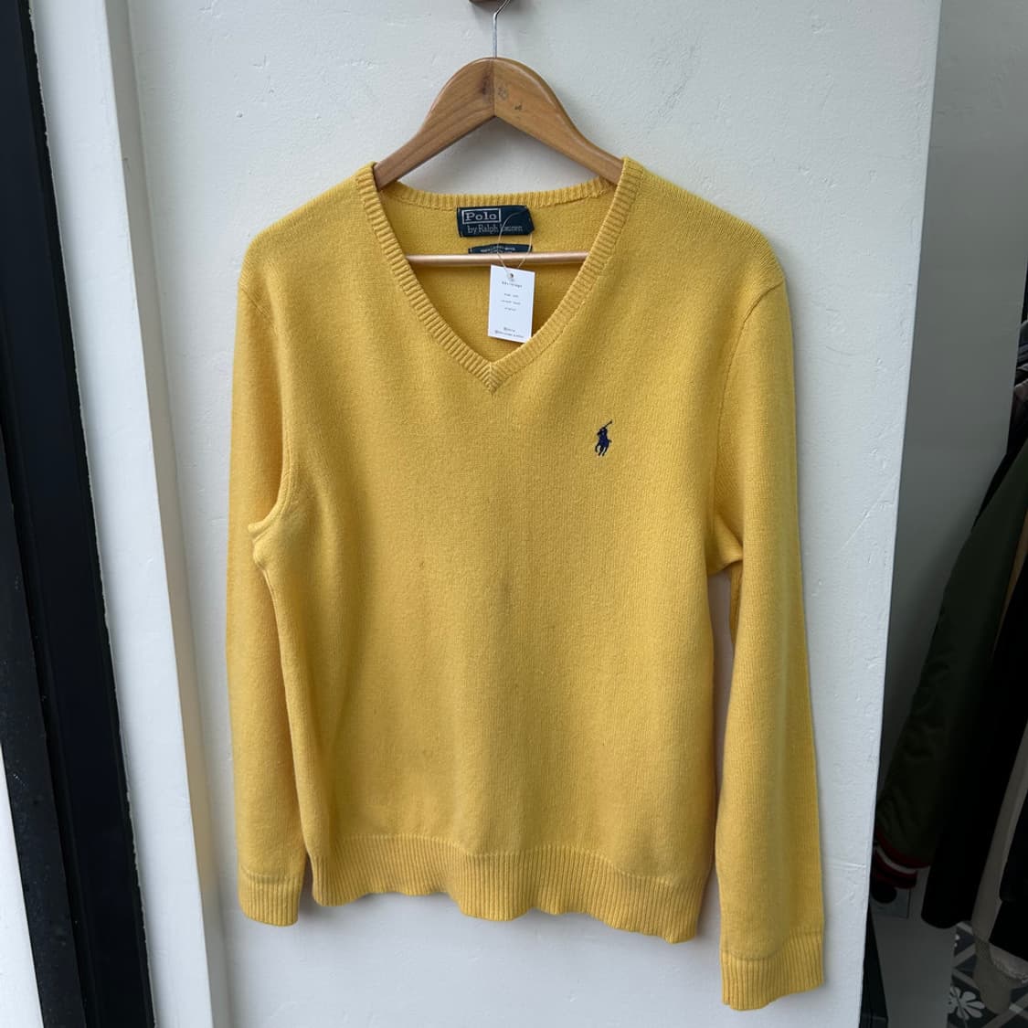 16174 - 폴로 랄프로렌 옐로우 브이넥 울 니트 (램스 울 100% 상품이미지2
