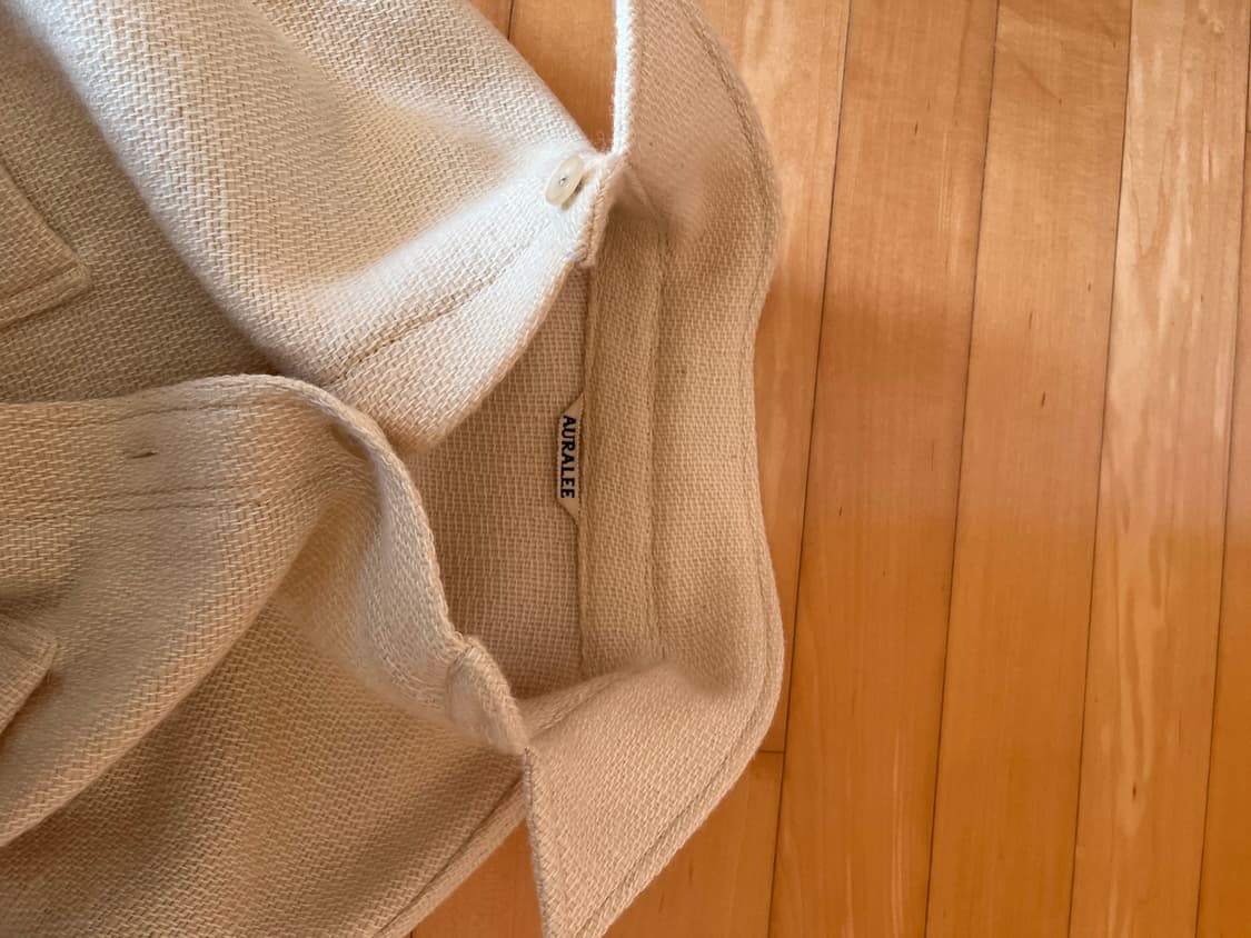 22aw 셔틀랜드 울 코튼 셔츠 블루종 4사이즈 상품이미지5