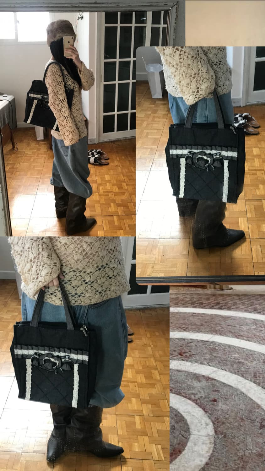 vintage denim lace bag 상품이미지7