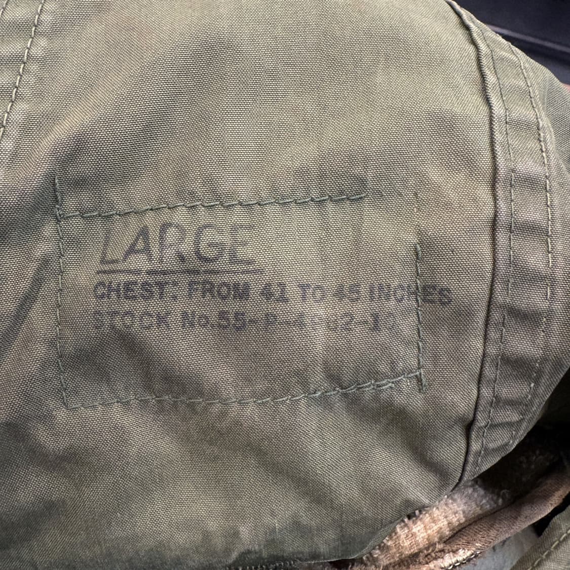 50s 오리지널 밀리터리 M-51 1952년 생산 피쉬테일 파카 N433 상품이미지9