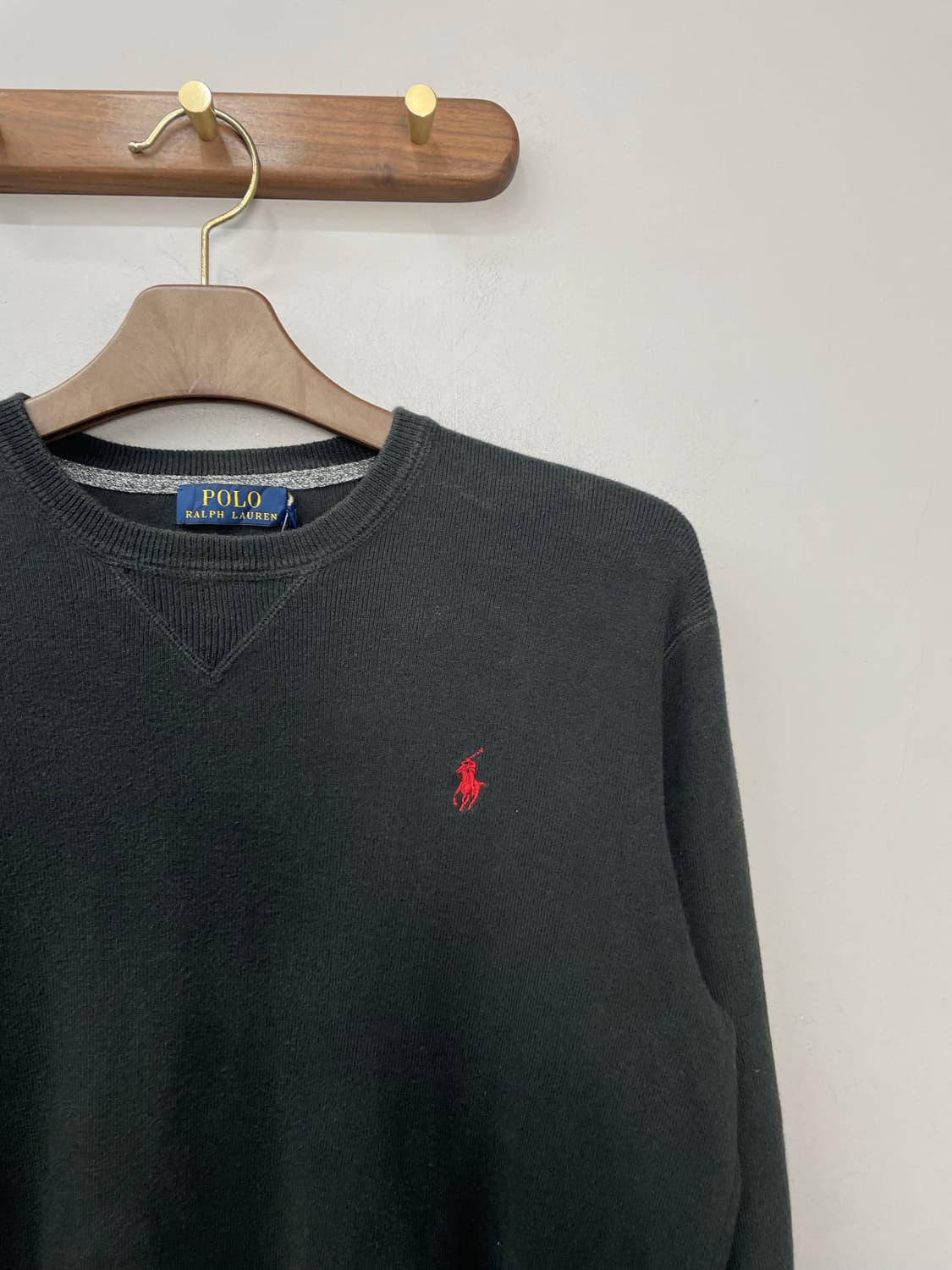 폴로 랄프로렌 크루넥 블랙 맨투맨 H1337 상품이미지3