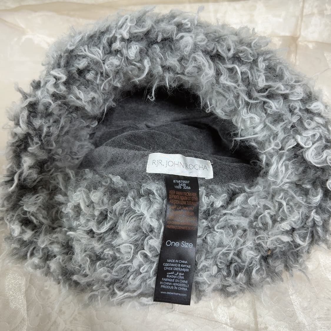 빈티지 RJR.John Rocha 인조퍼 몽골 모자 군밤모자 상품이미지4