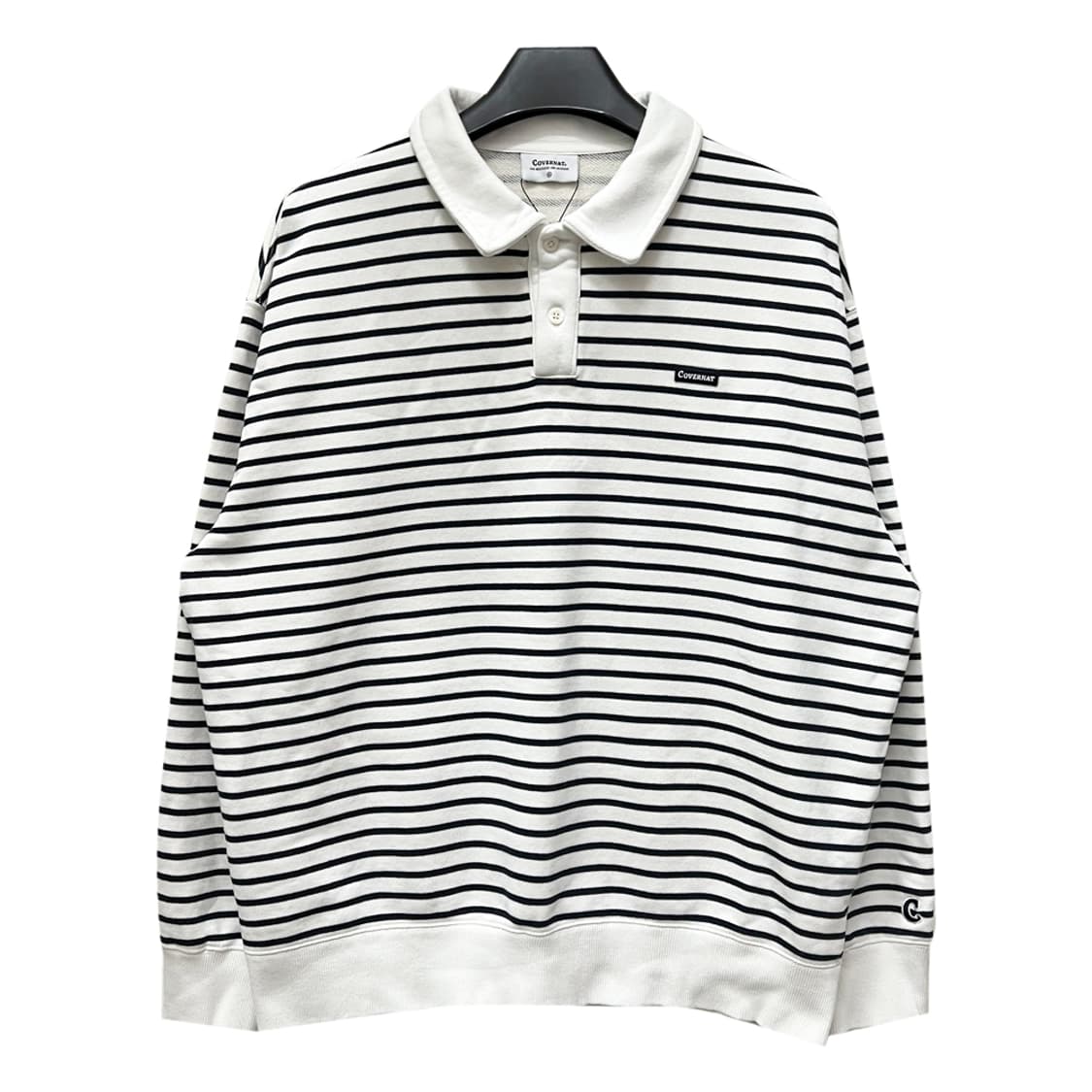 커버낫 스트라이프 럭비 맨투맨 XL 상품이미지1