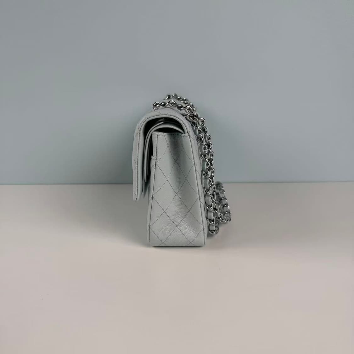 샤넬 클래식 미듐 스카이블루 지존샵 상품이미지2