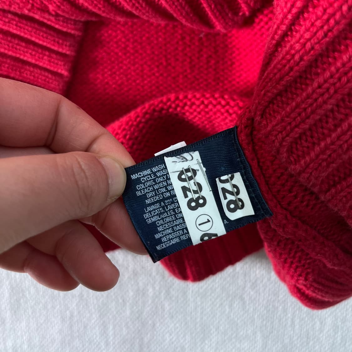 95 폴로 랄프로렌 레드 반집업 니트  상품이미지5