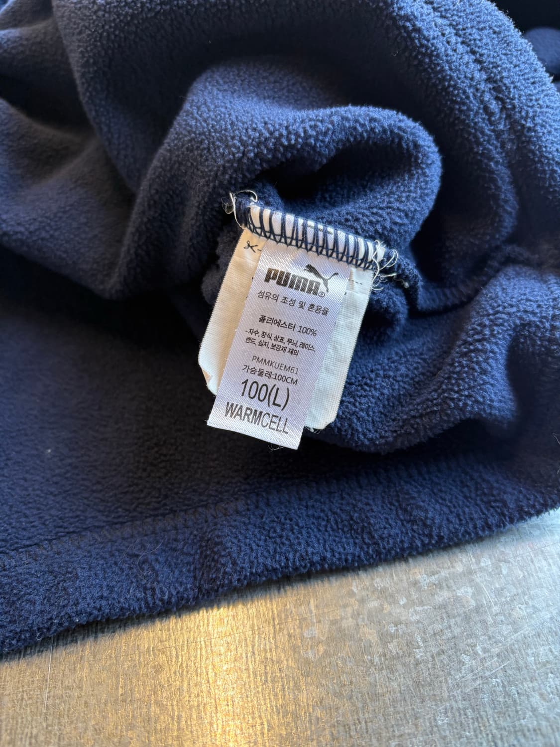 puma 네이비 플리스 티셔츠 상품이미지4