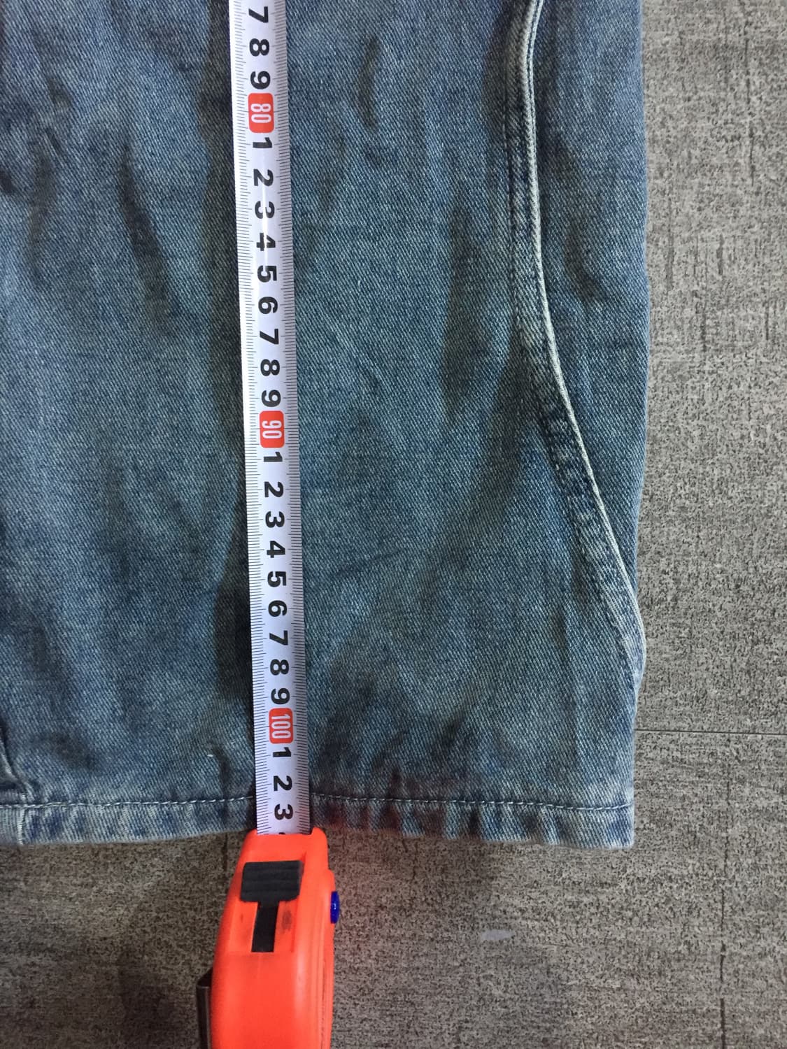 일본 Dazy 올드스쿨스트릿아메카지 워시드 데님팬츠 상품이미지4