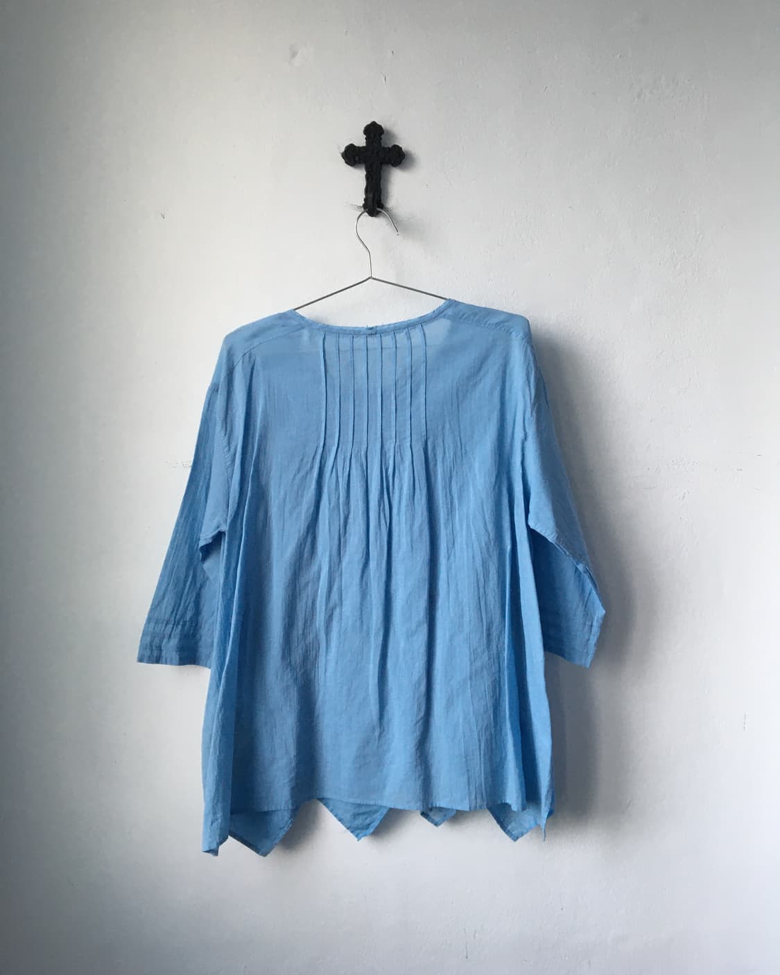 Patch work point blouse 상품이미지3