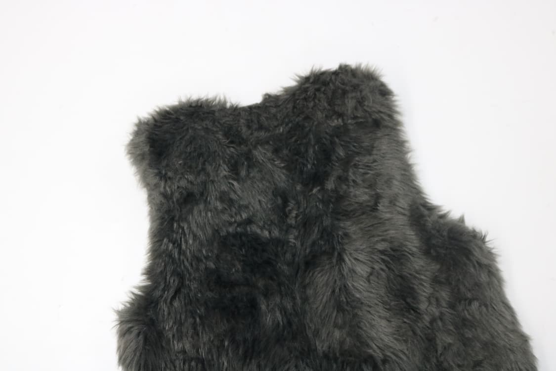 ANAP 아나프 챠콜 그레이 페이크 퍼 베스트 상품이미지7