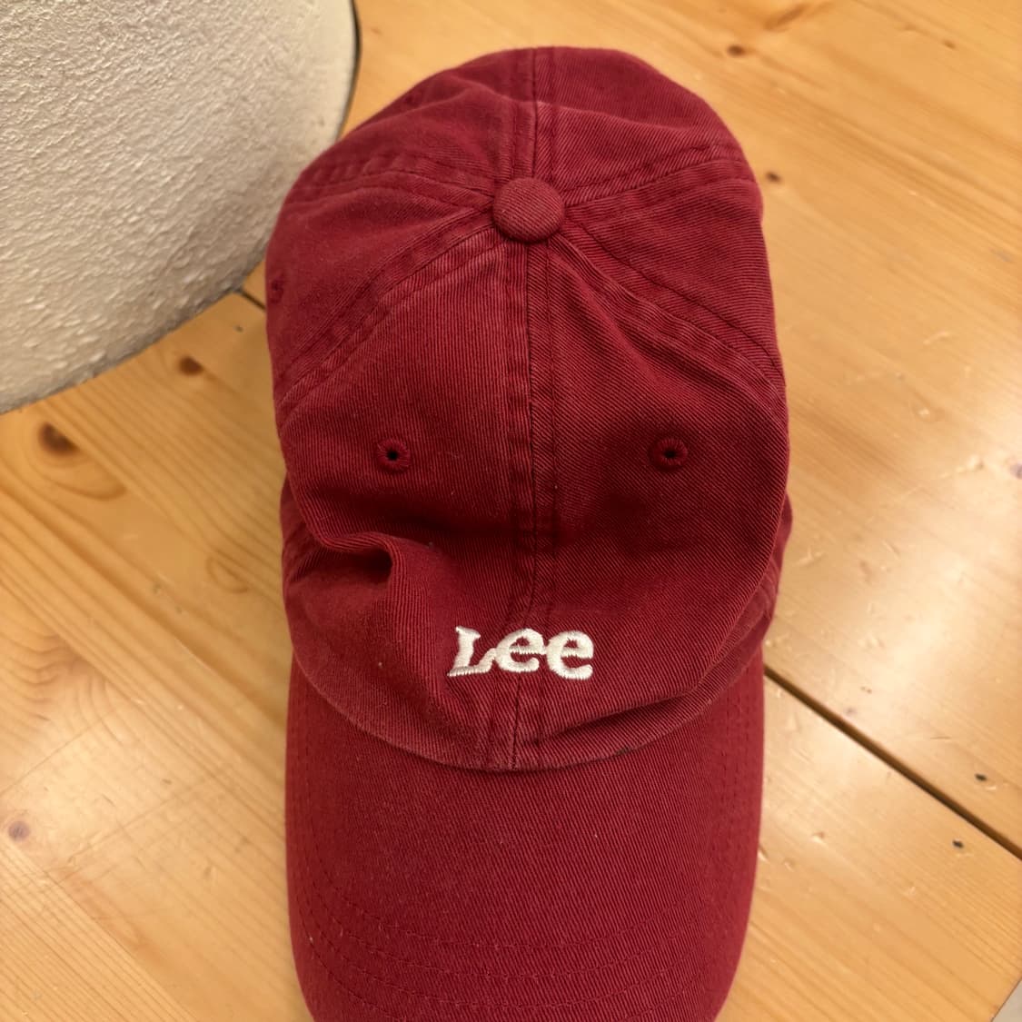 Lee 버건디 스몰로고 볼캡 상품이미지2