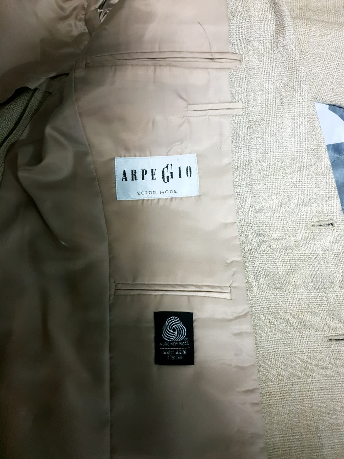 코오롱모드 아르페지오 퓨어울100% 수트셋업 (M) 상품이미지4