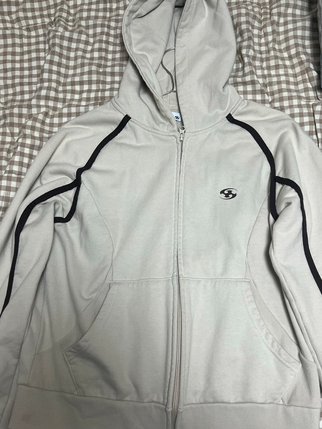 산산기어 22FW 후드집업 베이지 2 상품이미지3