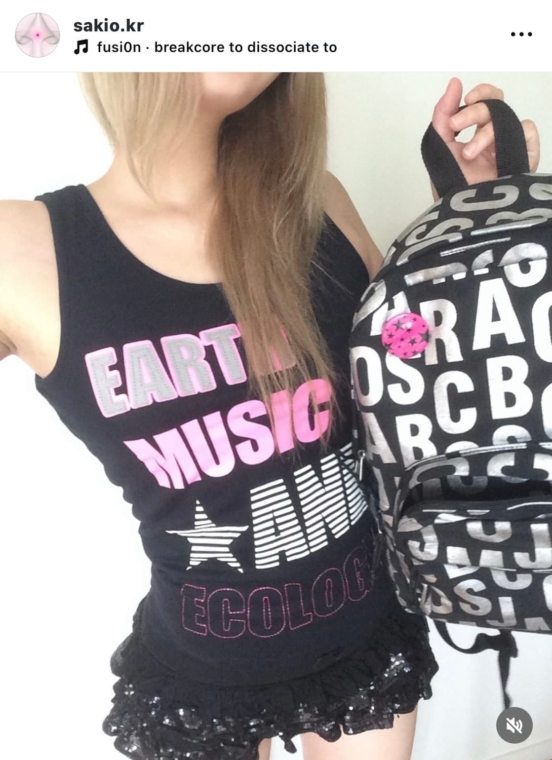 어스뮤직 펑크 나시 팝갸루 슬리브리스 상품이미지4