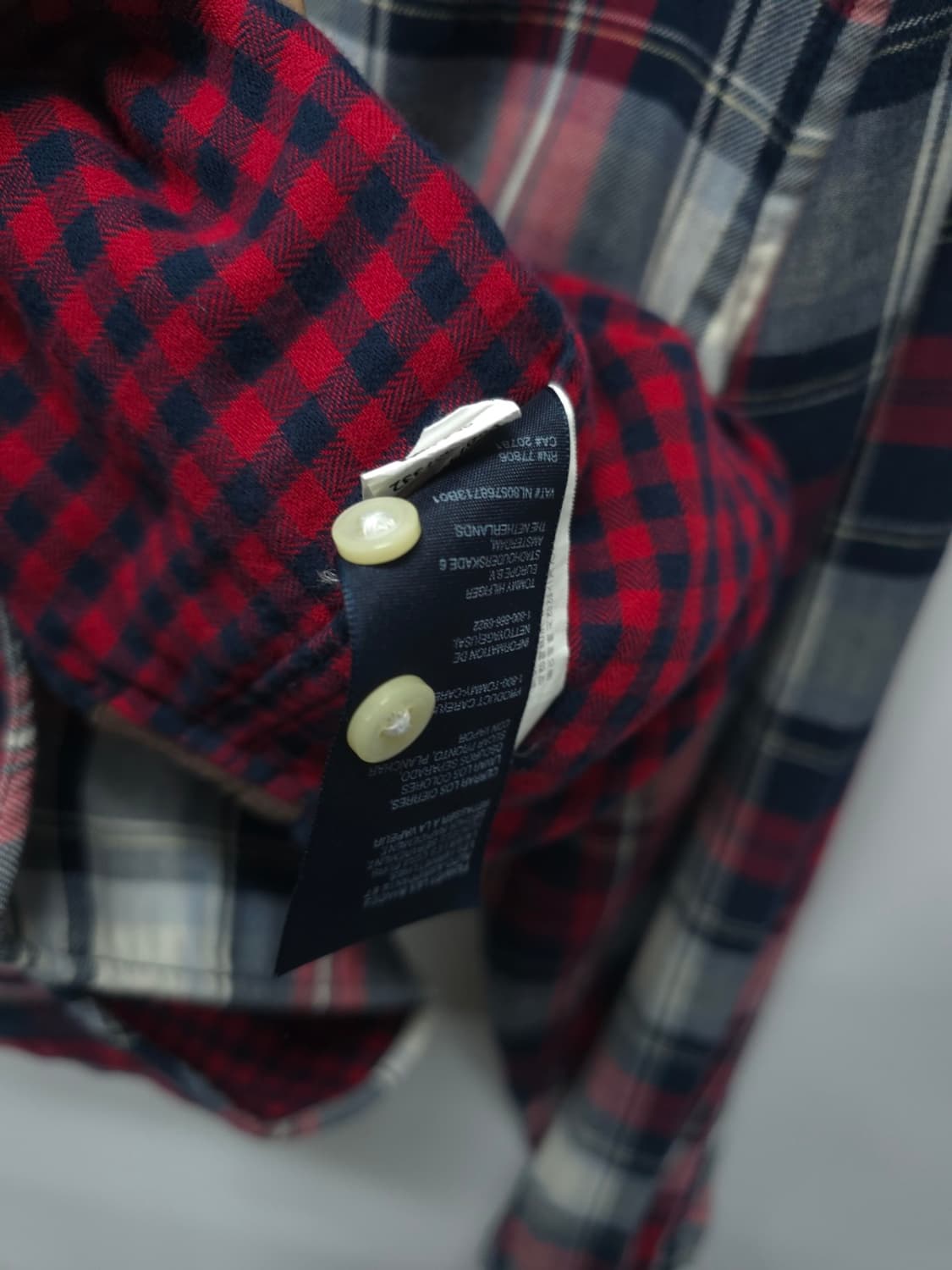 타미힐피거 두께감있는 코튼 이중 체크셔츠 ( 100~105 ) 상품이미지7