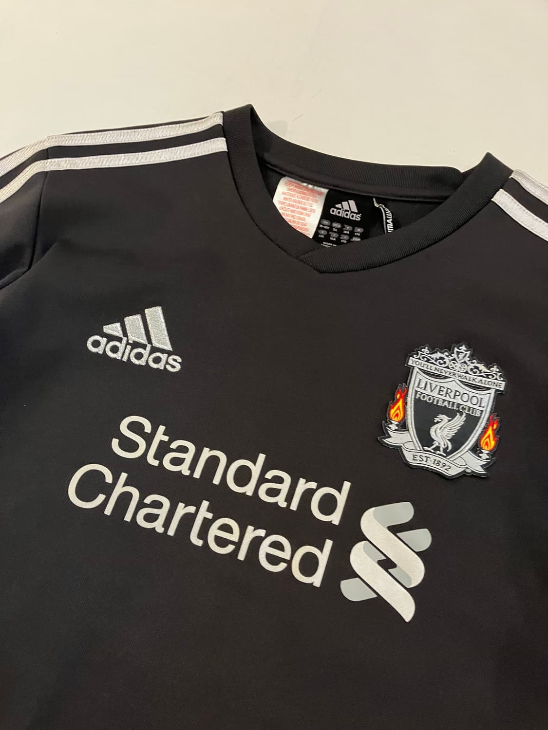 아디다스 11-12 리버풀 트레이닝 탑 맨투맨 차콜 상품이미지2