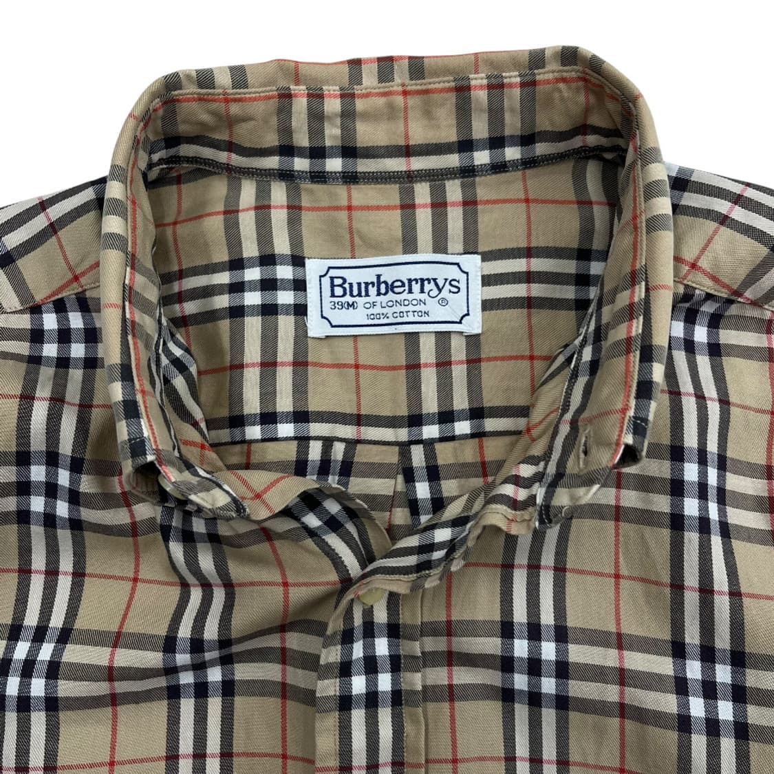 버버리 노바체크 화이트자수 셔츠 M 상품이미지5