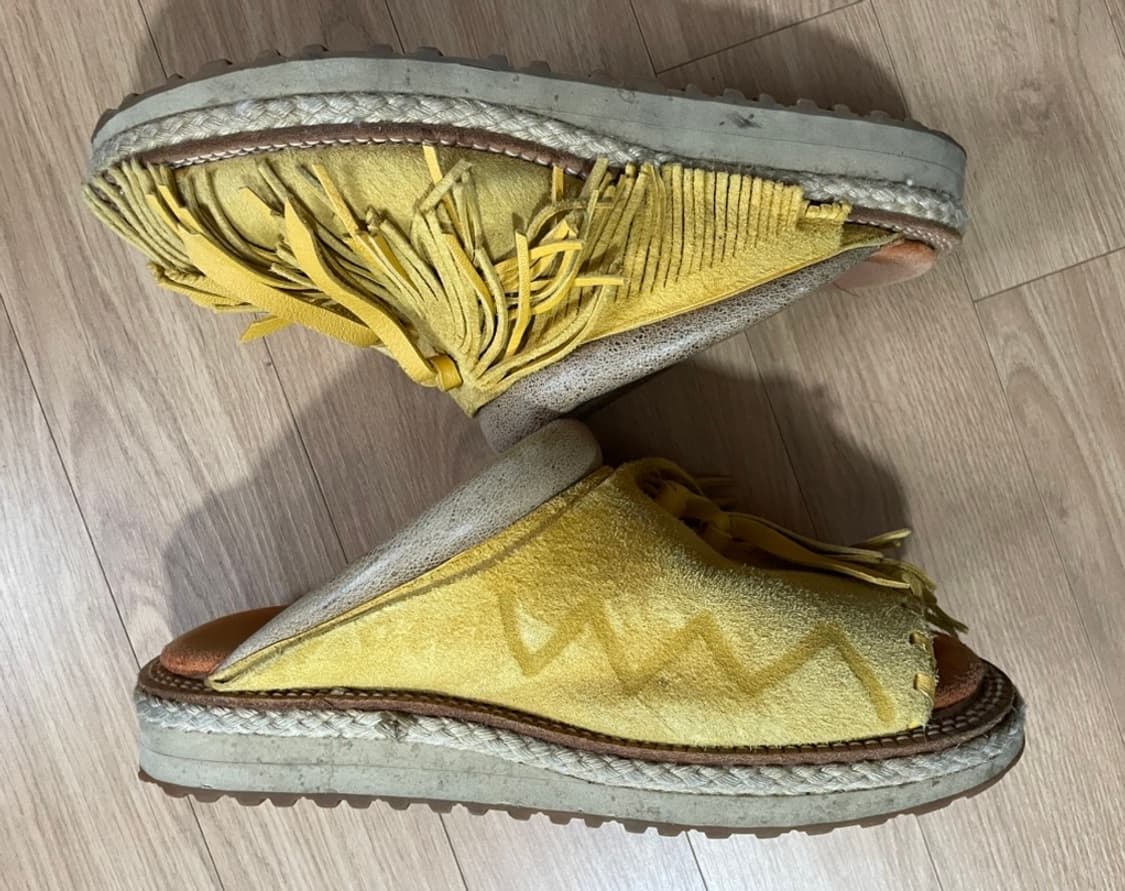 KAPITAL 캐피탈 디어 레더 푸에블로 레인 클로그 샌들 상품이미지3