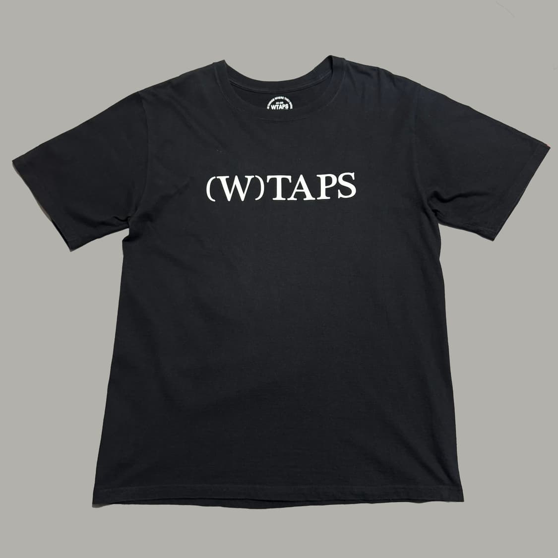 더블탭스 16ss 블랙컬러 비주얼업아머드 양면 프린팅 코튼 크루넥 반팔 상품이미지9