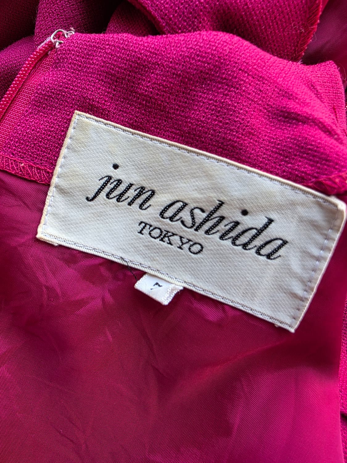 준아시다 핫핑크 랩 스타일 원피스 상품이미지3