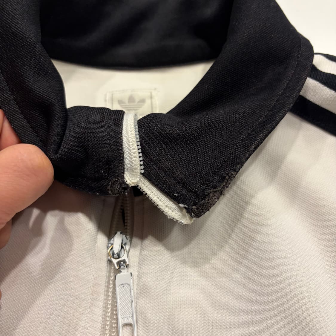 [95] 04s 아디다스 베켄바우어 삼선 트랙탑 화이트 블랙 C303 상품이미지4