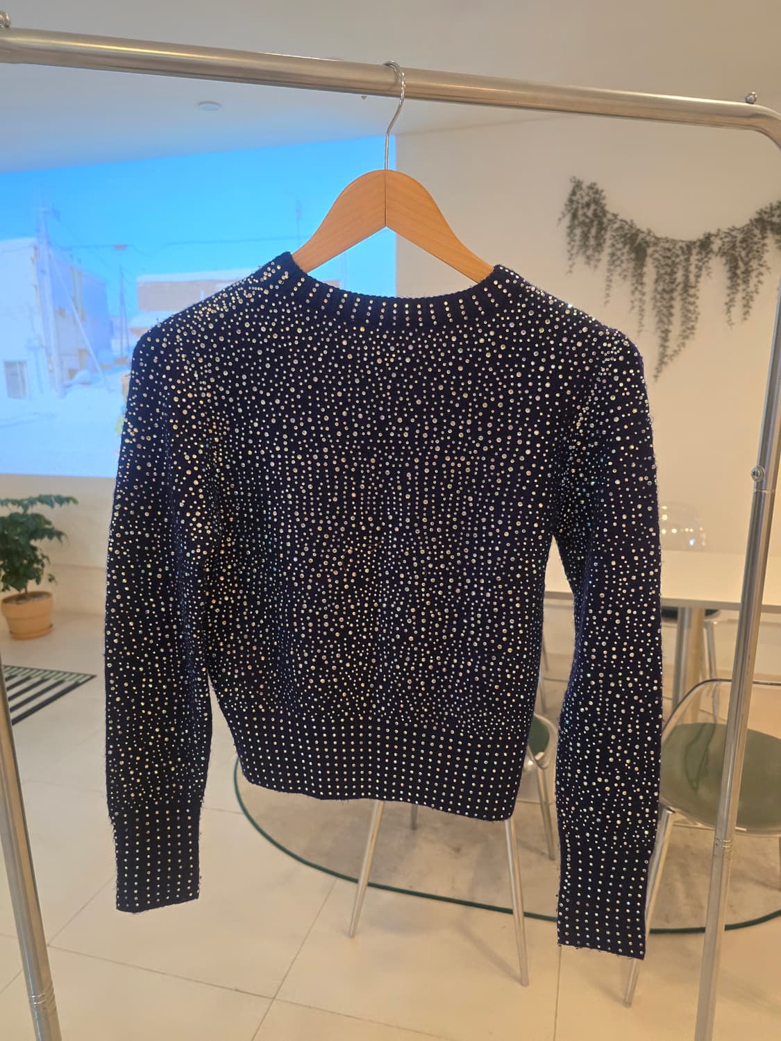 자라 큐빅 니트 스웨터 상품이미지3