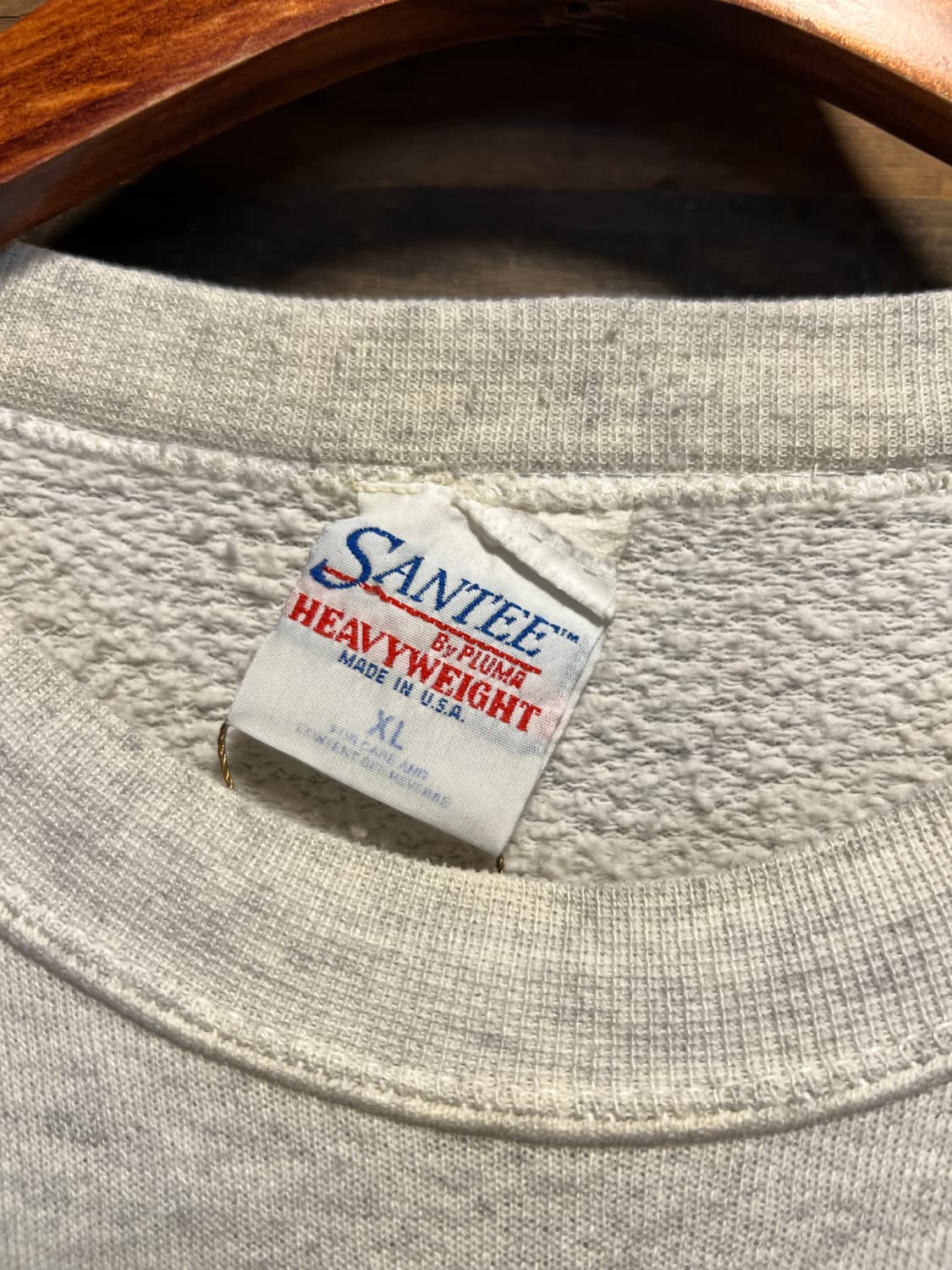 [XL]90's USA Made 위스콘신 풋볼팀 마스코트 멜란지 스웻셔츠 상품이미지3