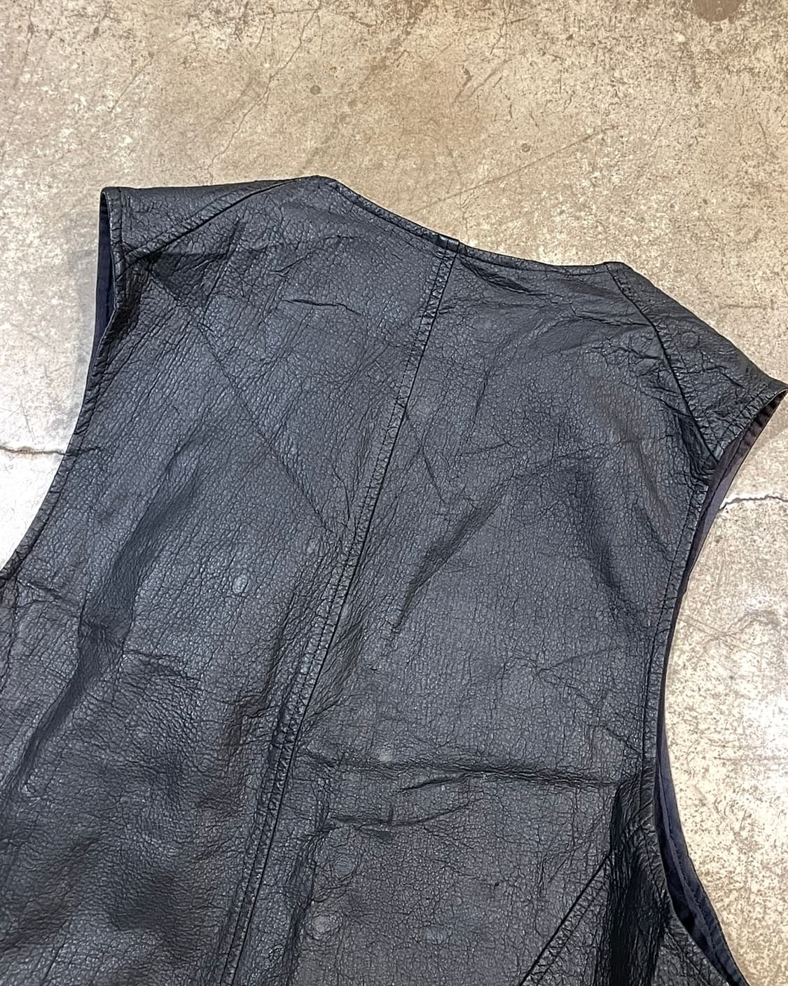 Yohji Yamamoto 옴므 카피바라 레더 베스트 (B5167) 상품이미지6