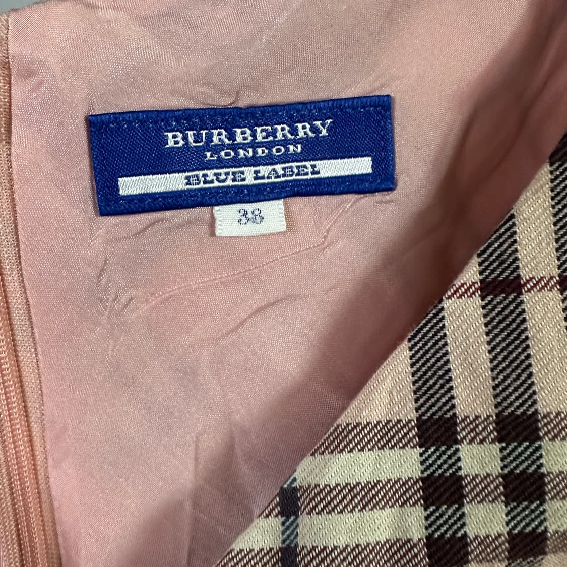 버버리 블루라벨 체크 원피스 상품이미지2