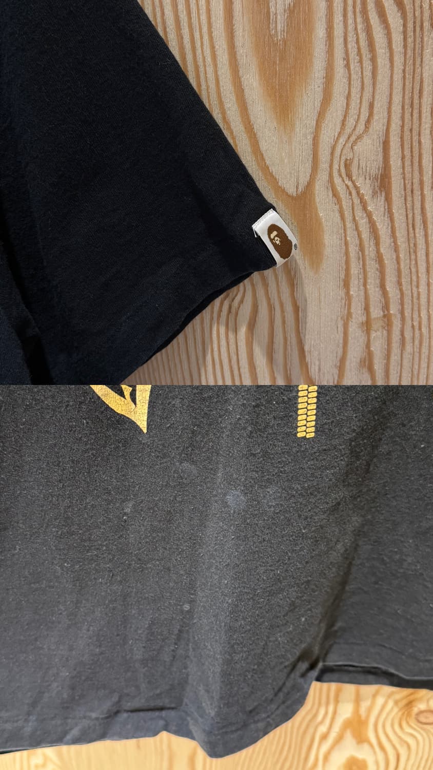 베이프 골드 샤크 프린팅 반팔 티셔츠 상품이미지9