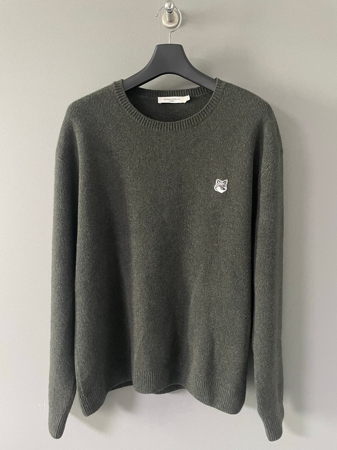 메종키츠네 폭스 헤드 니트 상품이미지1