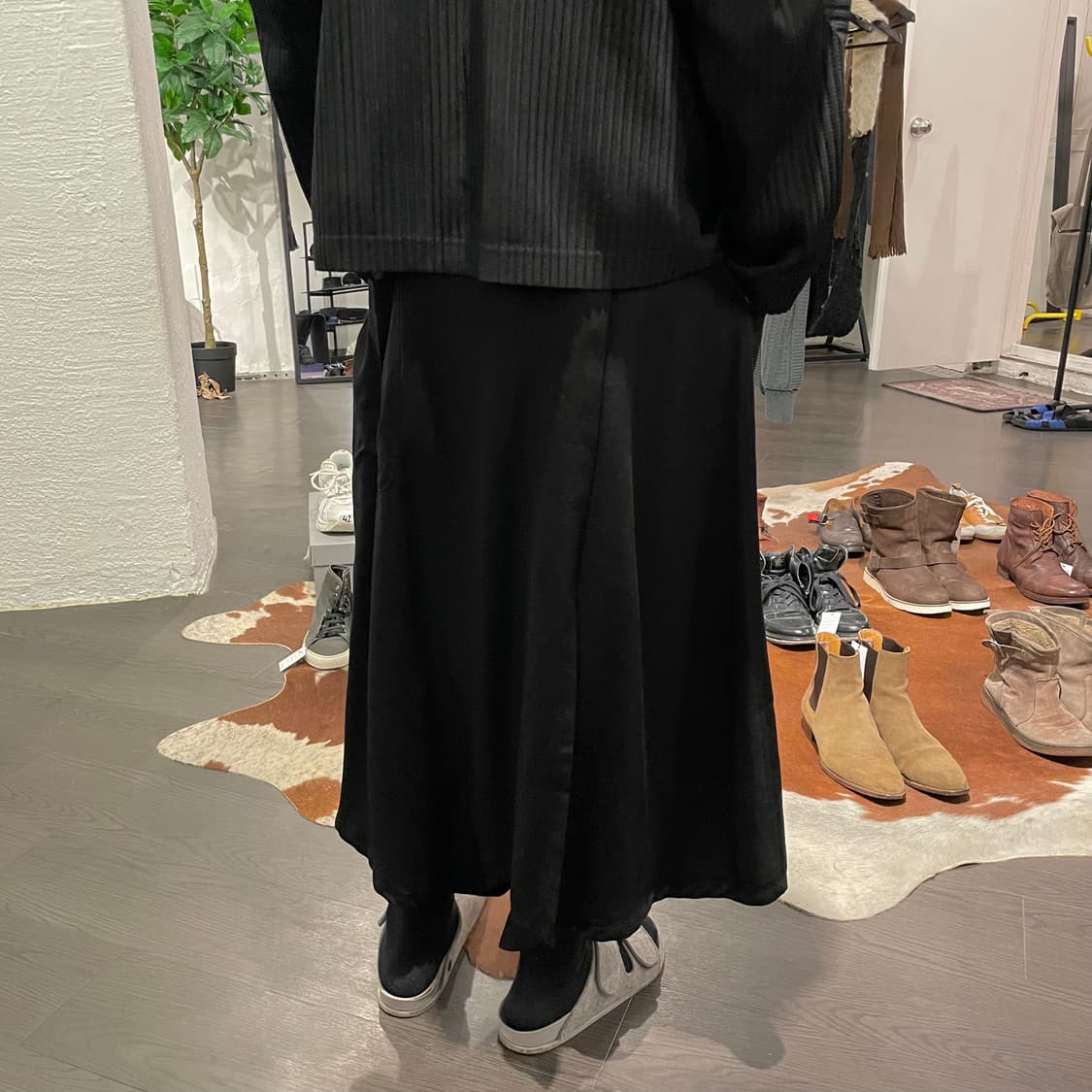 요지야마모토 레이어드 하카마 팬츠 상품이미지4