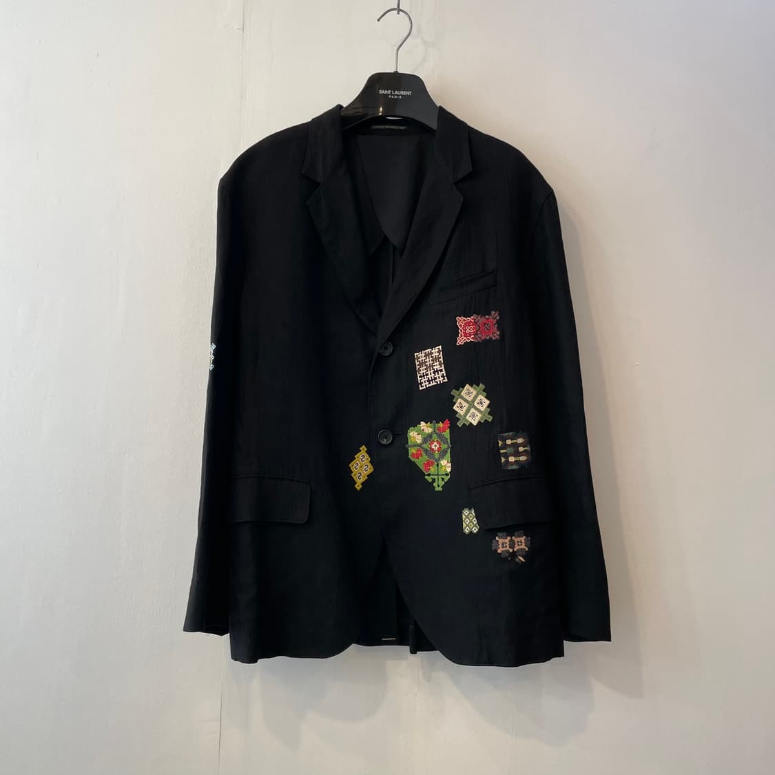 요지야마모토 11ss 자수 패치 자켓 상품이미지3