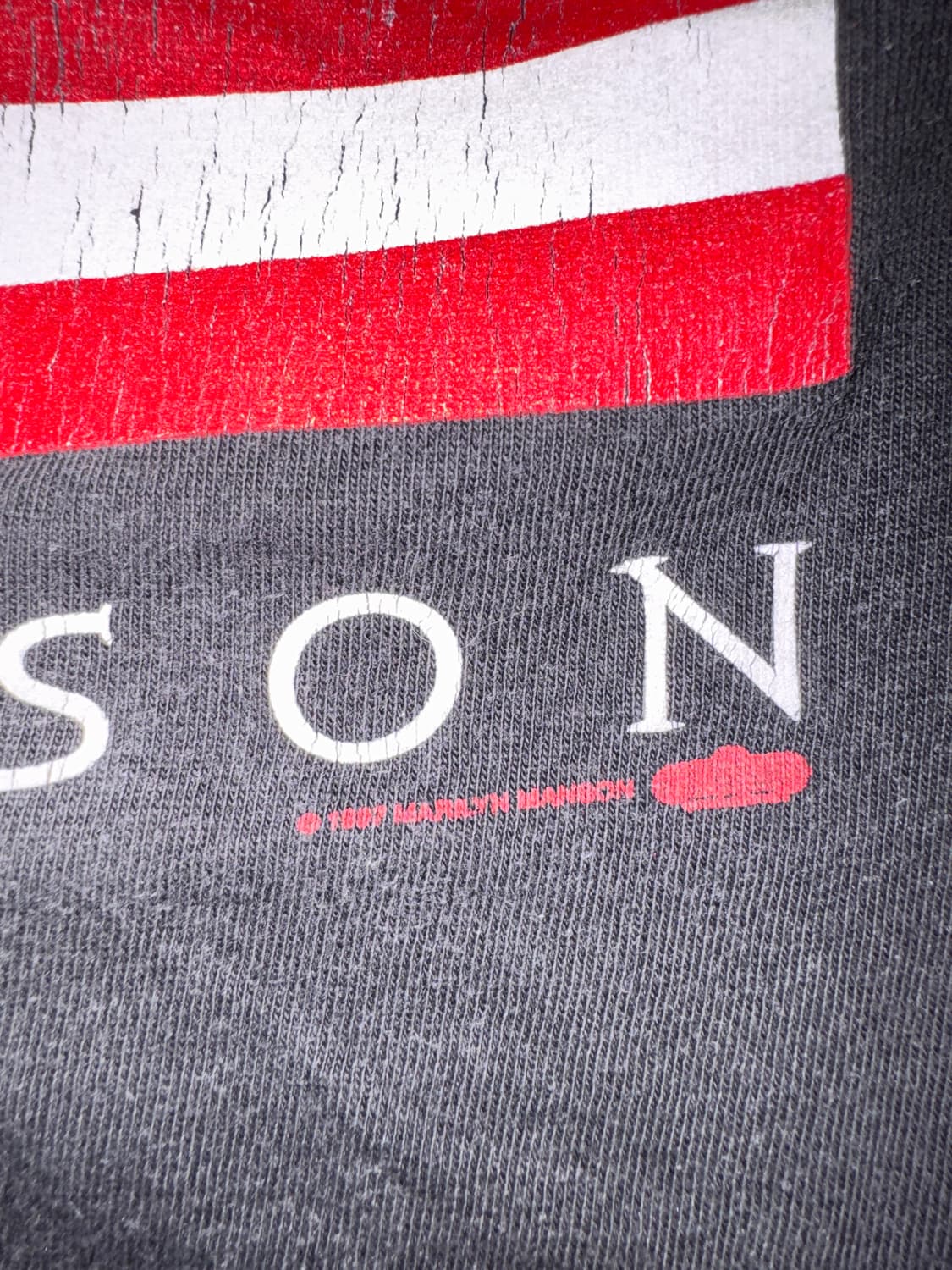 [XL] 마릴린 맨슨 Anti Christ Super Star 성조기티 상품이미지3