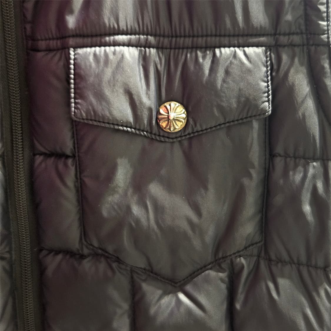 [S] 크롬하츠 투포켓 후드 패딩조끼 블랙 S87BP78C 상품이미지4