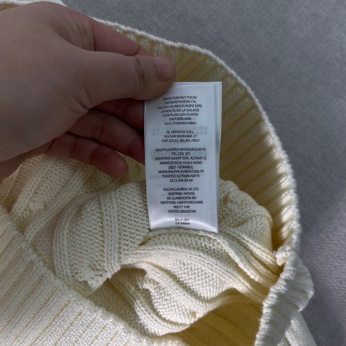 W100 폴로랄프로렌 신형라벨 꽈배기 니트 상품이미지7