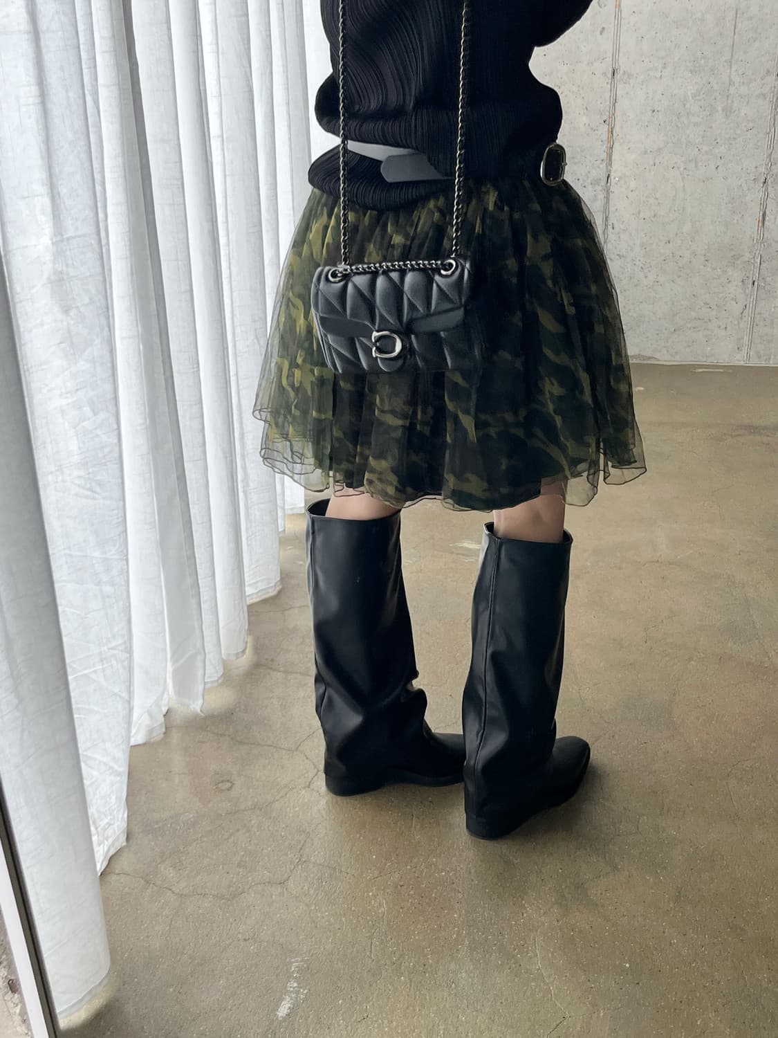 더블 튤 스커트 카모플라쥬 상품이미지1