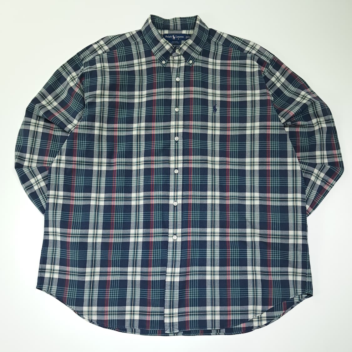 CL687 2XL 폴로 90s 클래식 타탄체크 버튼다운 셔츠 남방 상품이미지1