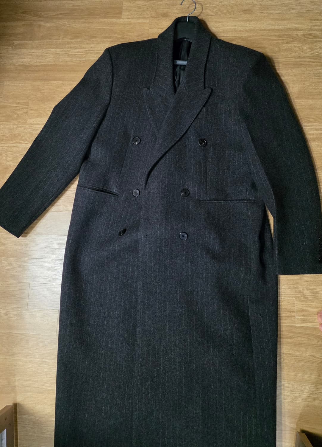 엘무드 발렌티누스 더블 코트 그레이 스트라이프 상품이미지3