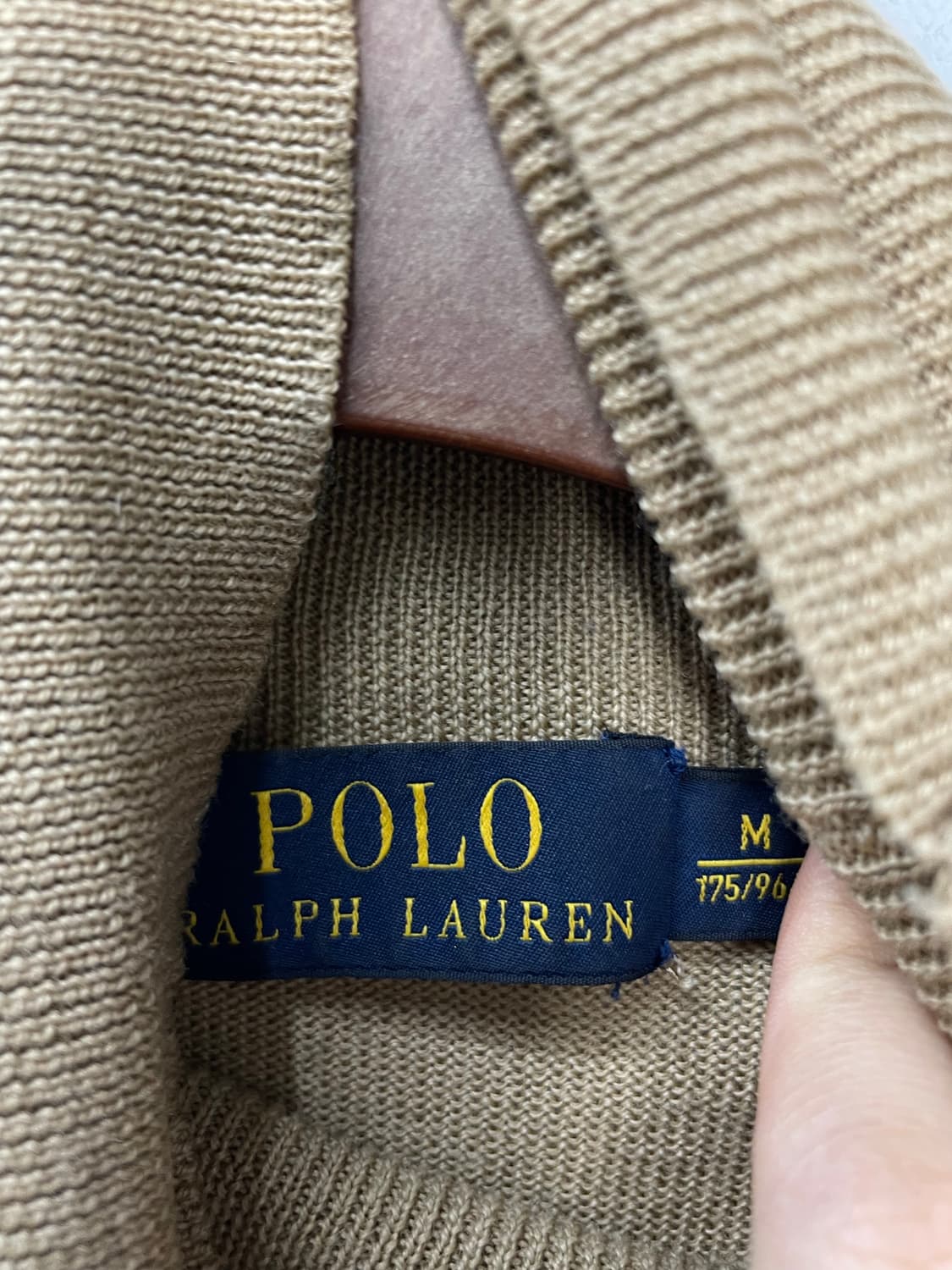 폴로 랄프로렌 워셔블 울 터틀넥 베이지 니트 H1276 상품이미지3