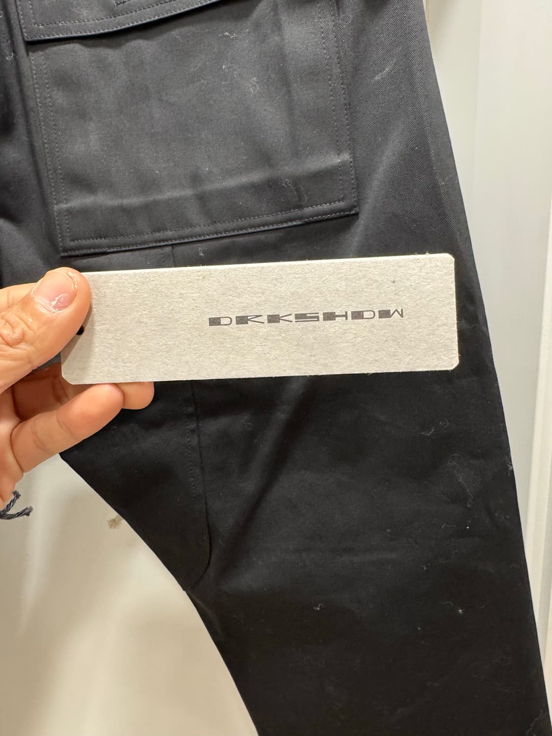 [S] 릭오웬스 크리치 카고 태권도 크롭팬츠 블랙 TW 상품이미지4