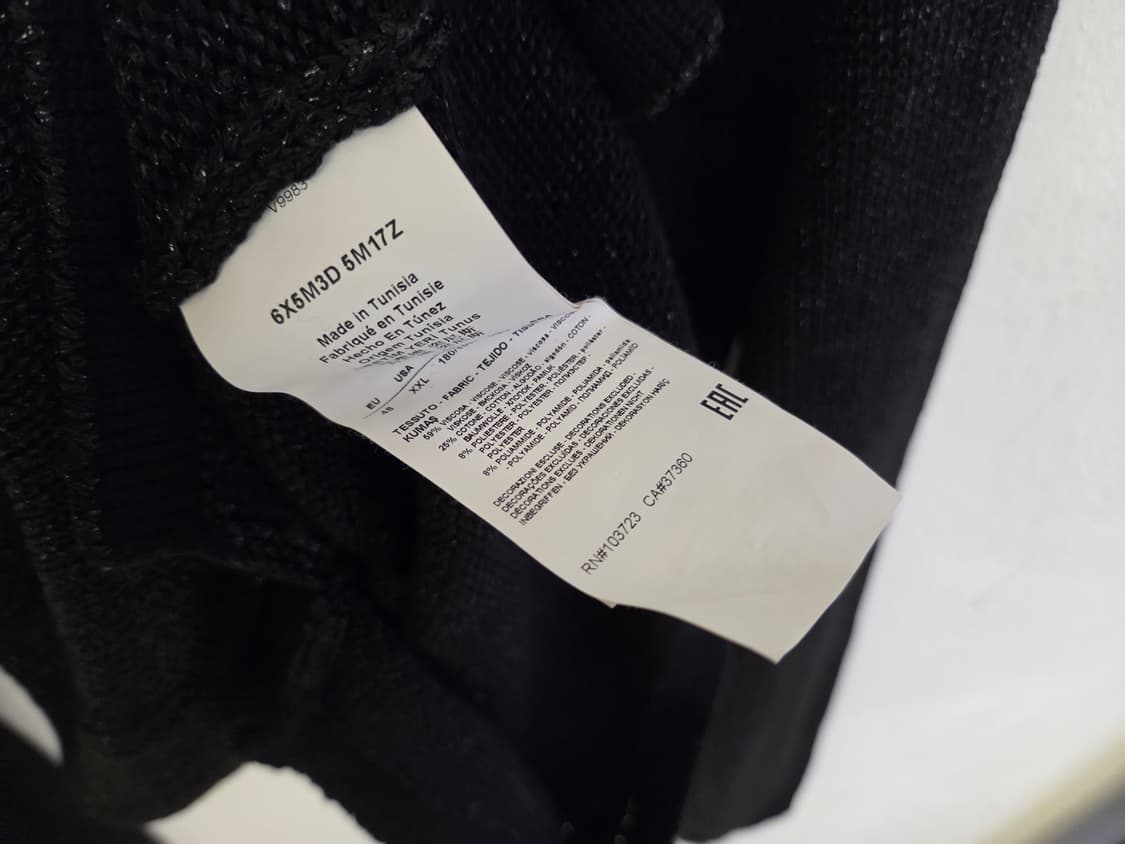 아르마니진 남성 블랙 니트 상품이미지4