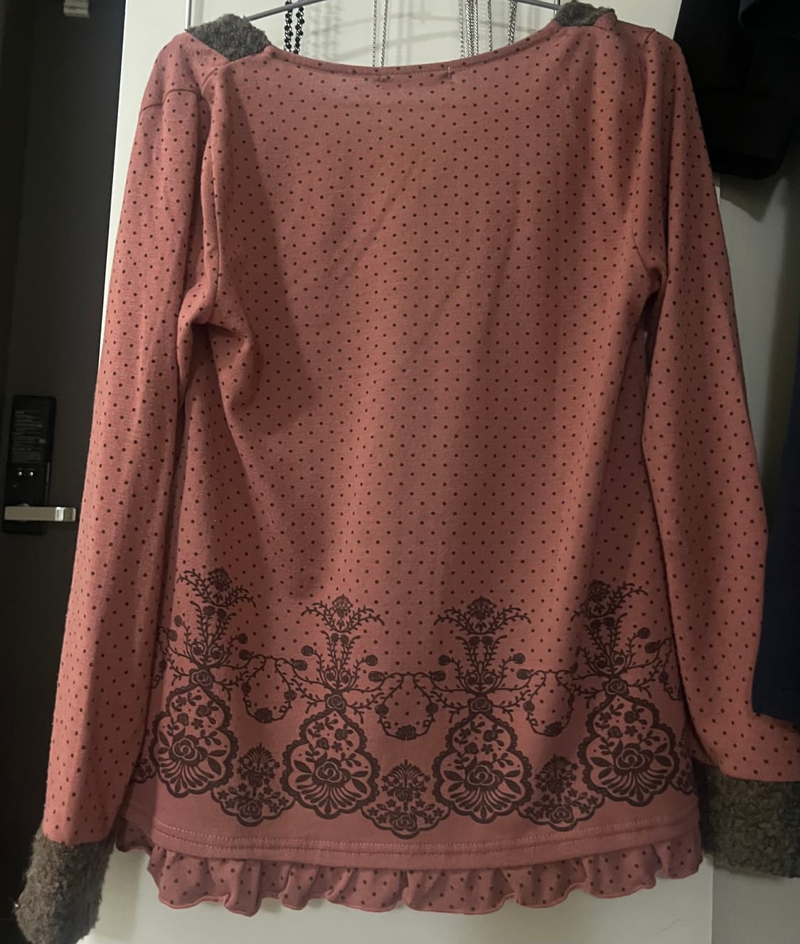 엑시즈팜 여리핏 겨울 리본도트 티셔츠 상품이미지6